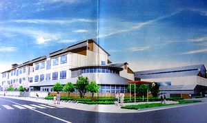 �����w�Z�̊����\�z�}�i�쓌���猩�����́j