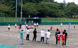 キックベースの試合